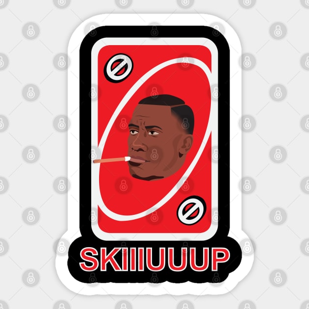 Shannon SKIIIUUUP Red Sticker by Threetothadome